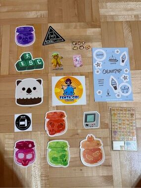 Assortment of stickers